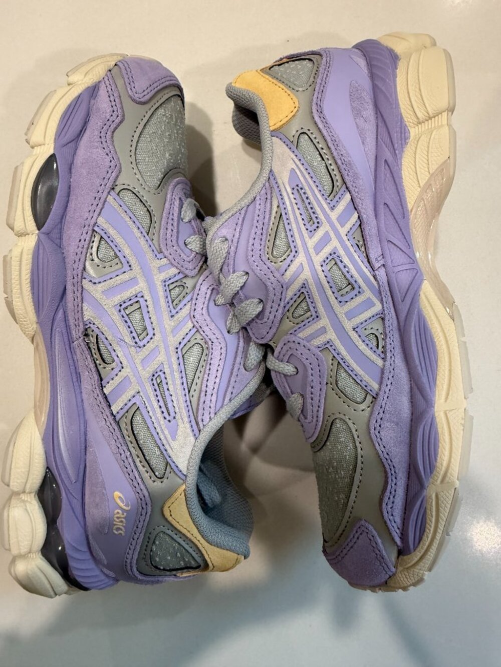 ASICS GEL-NYC Piedmont Grey Bluebell 1203A826-020 Men 6.5 Women 8 NIB - Picture 6 of 8